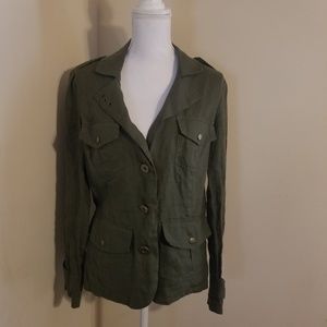 Bisou bisou Green Army Jacket Blazer Medium